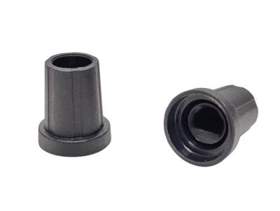 Apparatknopp, nylon 6mm/11mm svart