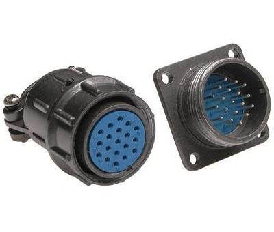 Par med flerpoliga kontakter 19-polig kontakt/stickkontakt