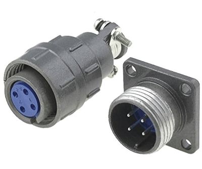 Multikontaktpar 4-polig kontakt/stickkontakt