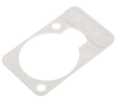 Kodningsplatta för D-seriens XLR-chassikontakter vit