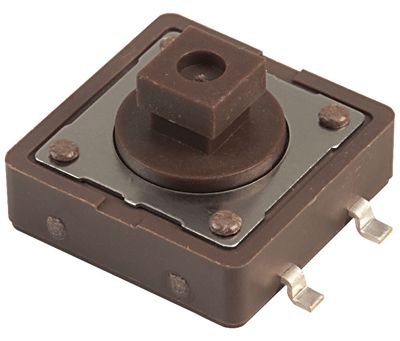 Knapp för kretskort 50mA 12Vdc 1xOFF-(ON) SMD (DTSM-24N-V)