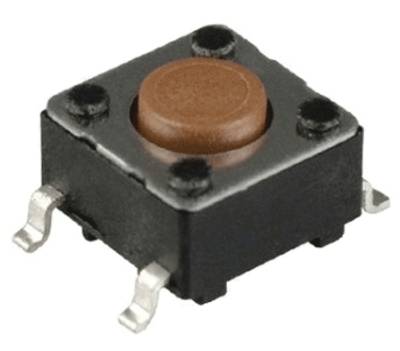 Knapp för kretskort 50mA 12Vdc 1xOFF-(ON) SMD (DTSM-61N-V)