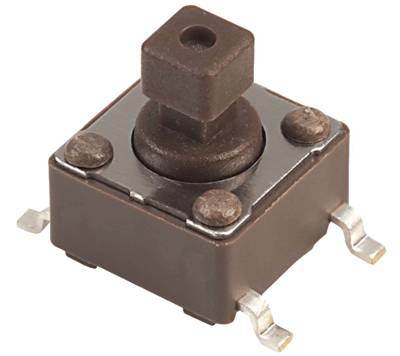 Knapp för kretskort 50mA 12Vdc 1xOFF-(ON) SMD (DTSM-644N-V)