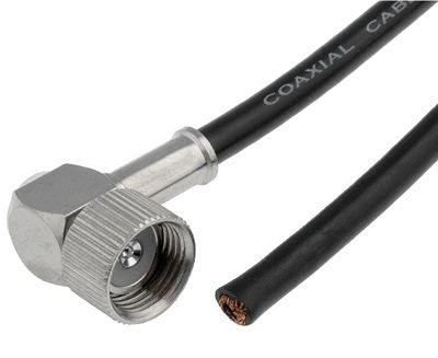 LA-antennkabel 50 ohm med LC27-kontakt svart 5m