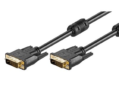 DVI-D-anslutningskabel Dual-Link svart 20m