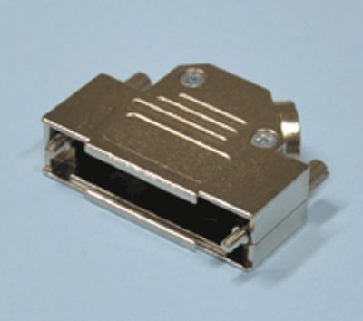 D-kontaktlåda metall 15-polig vinkel