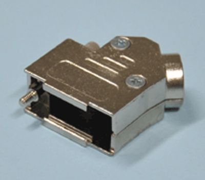 D-kontaktlåda metall 9-polig vinkel