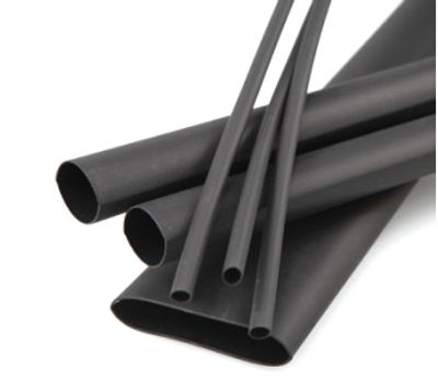 Krympslang med lim 2:1 38,1 mm svart 1 m