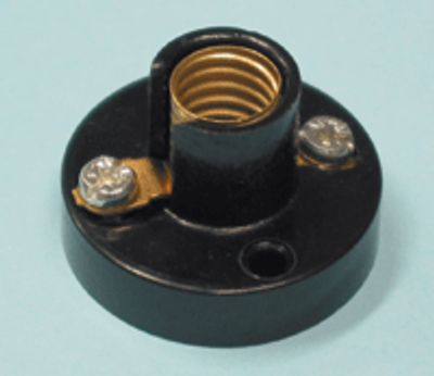 Lampfattning med monteringsfot E-10