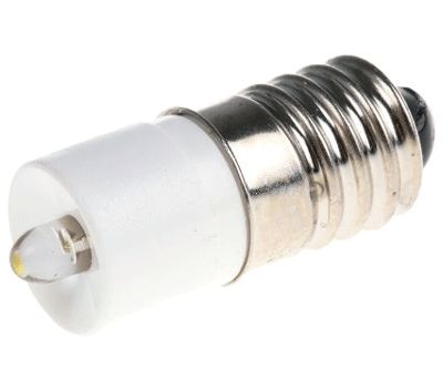 LED-lampa E10 230Vac 3mA vit (1860723W3)
