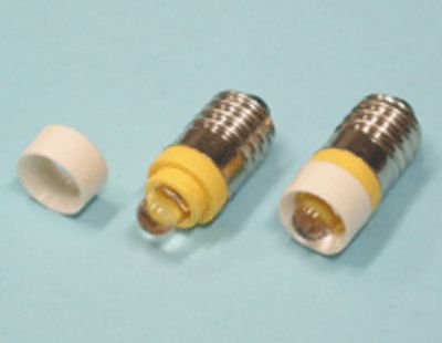 LED-lampa E10 24Vac/dc gul (OD-Y01E10R-24PD)