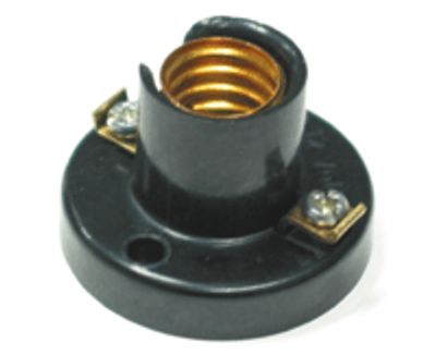 Lampfattning med monteringsfot E-14