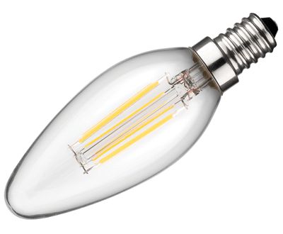 LED-lampa E14 230Vac 4W 470lm varmvit