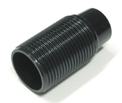 Lampfattning med utvändig gänga E14 svart