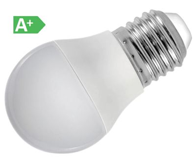 LED-lampa E27 MiniGlobe 230Vac 8W 720lm 3000K varmvit