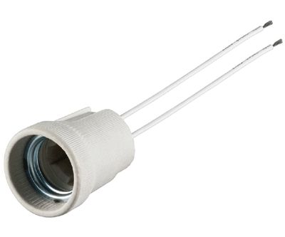 Lampfattning E-27 4A 250Vac keramisk