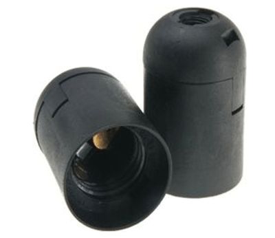 Lampfattning E27 svart (D.3005)