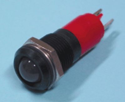 LED-möbel 14mm svart/röd IP67