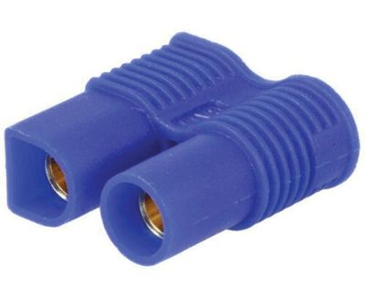 Strömkontakt 2-polig hona 500Vdc 25A blå