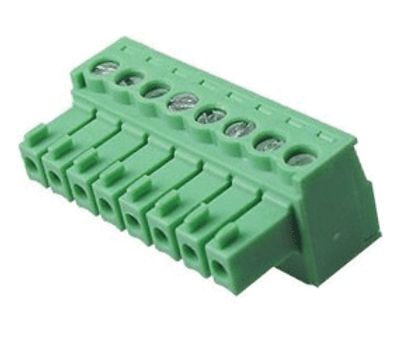 Rak kontakt rak 8-polig R-3,81