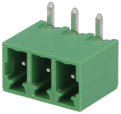 Kretskortskontakt vinkel 3-pol. R-3,81