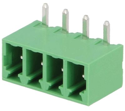 Kretskortskontakt vinkel 4-pol. R-3,5