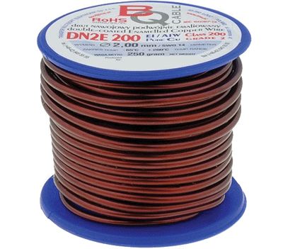 Lackad koppartråd 2,0 mm 250g/8,5m/rulle (DN2E Grade 2)