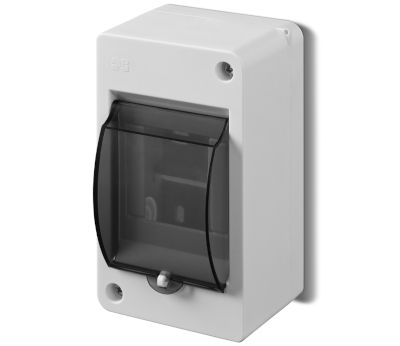 Modulär kapsling 1x3 platser 82x140x84mm vit