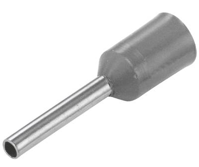 Isolerad ändhylsa 0,75mm²/12mm grå 100 st/fp