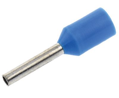 Isolerad ändhylsa 2,5mm²/10mm blå 100 st/fp