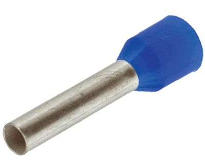 Isolerad ändhylsa 2,5mm²/12mm blå 100 st/fp