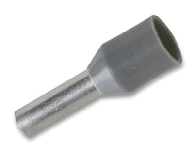 Isolerad ändhylsa 4,0mm²/10mm grå 100 st/fp