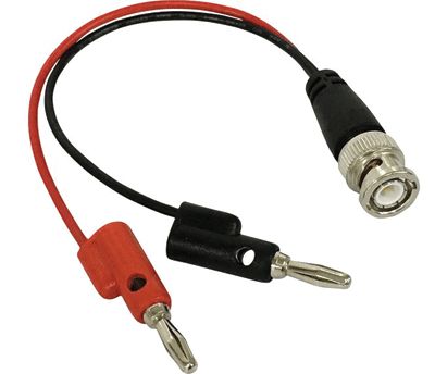 BNC-mätningskabel 4mm med banankontakter 0,14m