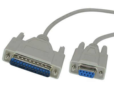 Tillbehörskabel D9S/D25P 3m