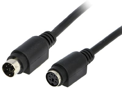 PS/2-förlängningskabel svart 3m