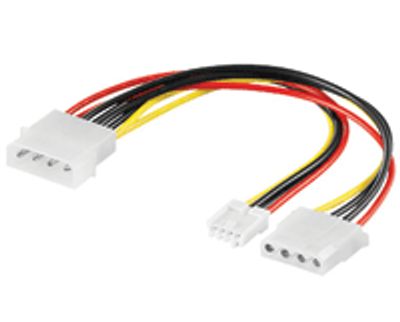 Strömdelningskabel för 3,5"+5,25" diskettenheter 0,13m