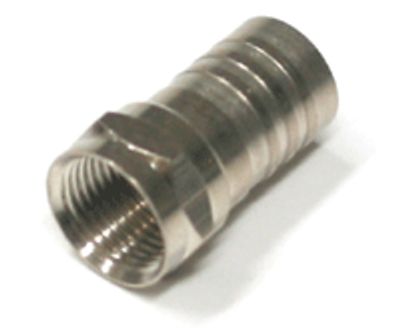 F-kontakt, pressbar, RG-6U/CT100/TELLU13