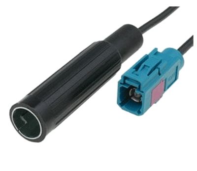 Antennadapterkabel FAKRA-hona / DIN-bilantennhane 0,2 m