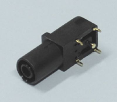 Säkerhetsbananhylsa för kretskort 4mm svart