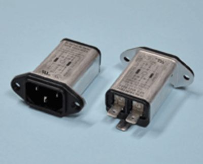 Störningsfilter med panelkontakt 250Vac 6A