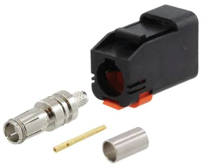 FAKRA-förlängningskontakt pressbar RG-174U (A svart)