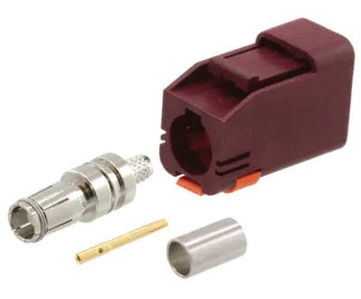 FAKRA-förlängningskontakt pressbar RG-174U (D lila)