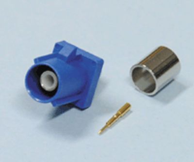 FAKRA-kontakt pressbar RG-174U (C blå)