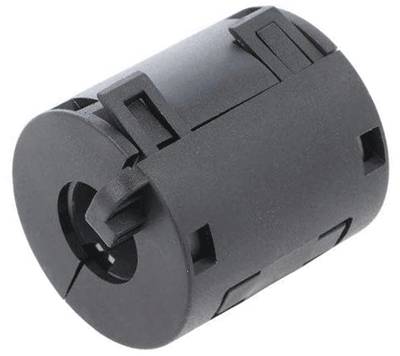 Öppningsbar kabelklämma 13mm svart (FLF-1302B)