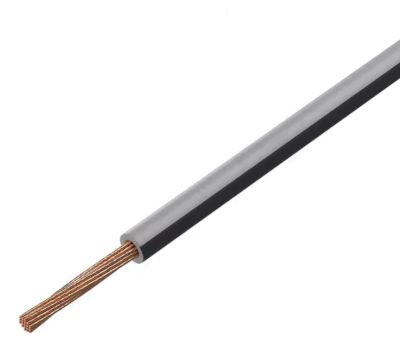 Anslutningskabel 60Vdc 0,35mm² grå/svart 100m/rulle
