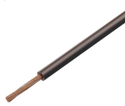 Anslutningskabel 60Vdc 0,5mm² svart/brun 100m/rulle