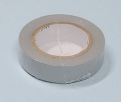 PVC-tejp 15mm grå 10m