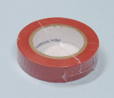 PVC-tejp 15mm röd 10m