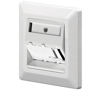 Ytmonteringsplatta för apparatdosa för 3 Keystone-moduler