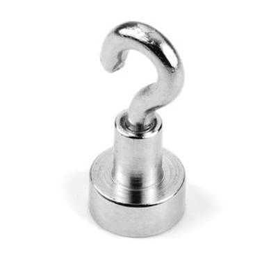 Permanentmagnet med fästhake Neodymium N38 10x4,5mm